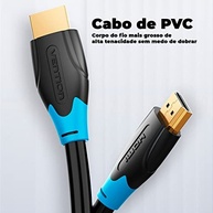 Cabo HDMI 2.0 Vention 75cm: Imagem 4K Ultra HD e Som Imersivo para PS4, TV e Home Theater - imagem 4