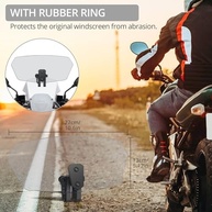 Para-brisa Universal para Moto Justech: Defletor de Vento Ajustável com Extensão e Spoiler - Mais Conforto e Segurança - imagem 3