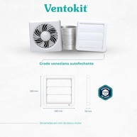 Ventokit Air'Brise 300 - Kit Completo para Ambientes Até 16m² - imagem 4