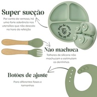 Kit Alimentação Bebê 8 Peças Silicone Atóxico com Ventosas - Seguro e Prático - imagem 4