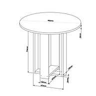 Sala de Jantar Completa: Mesa Chiara + 4 Cadeiras Vênus - imagem 2