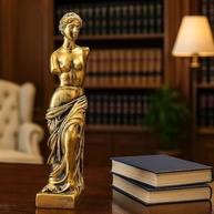 Estátua Decorativa Venus de Milo Dourada | Escultura Clássica Grega 25,5cm - imagem 4
