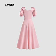 Lovito Vestido Casual com Laço – O Essencial do Verão - imagem 2