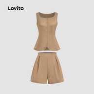 Conjunto Lovito Cáqui: Shorts e Blusa para o Verão - imagem 2
