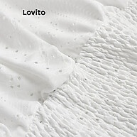 Lovito Camiseta Casual com Babados – Conforto e Estilo para o Verão - imagem 2
