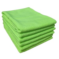 Pano Microfibra Verde Multiuso - Kit com 5 Panos 30x40cm para Limpeza e Secagem - imagem 1