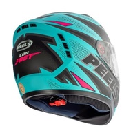 Capacete Peels Icon 23 Fast Verde Água Fosco/Rosa - Segurança e Estilo para Sua Moto - imagem 4