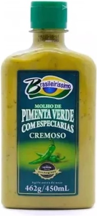 Molho De Pimenta Verde Com Especiarias Brasileirissimo 450ml - imagem 1