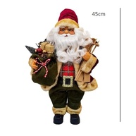 Papai Noel Decorativo 40cm - Boneco Natalino com Estilo Verde para Decoração Sofisticada - imagem 3