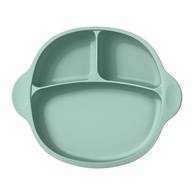 Prato Silicone com Divisórias Life Verde – 3 Compartimentos, Ventosa, Livre de BPA, Ideal para Bebês a Partir de 6 Meses - imagem 1