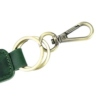 QWORK Chaveiro de couro para carro, verde, 3 peças, porta-chaves universal para homens e mulheres, antiperda, versátil, textura macia com clipe mosquetão, presente perfeito para todas as ocasiões - imagem 4