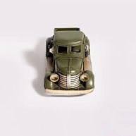 Miniatura de Caminhonete Metálica Verde 20x5x7 cm - Carro Retrô Decorativo em Metal para Coleção e Brincadeiras - imagem 3