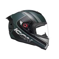 Capacete Peels Icon Pro Field Verde: Estilo, Segurança e Conforto para Sua Pilotagem - imagem 1