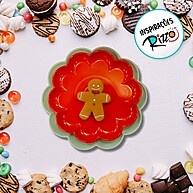 Bandeja Flower com Pé: Elegância em Verde - imagem 2