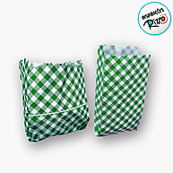 Saquinho de Papel Xadrez: Elegância em Verde! - imagem 2