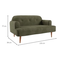 Sofá 2 Lugares Kiev: Conforto e Estilo em Verde! - imagem 2