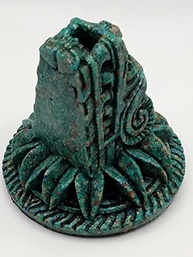 Estatueta de Quetzalcoatl em Malaquita Verde - Deusa Asteca Mãe Natureza - imagem 4