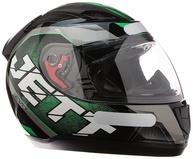 Capacete Fechado Pro Tork Jett Evo Line Brilhante Verde - Segurança e Estilo para Seu Rolê! - imagem 1