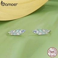 Brincos Bamoer 925: Borboletas e Floresta Verde - imagem 2