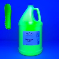 Tinta Têmpera Fluorescente Milo - Galão Verde Vibrante para Projetos Artísticos - imagem 5
