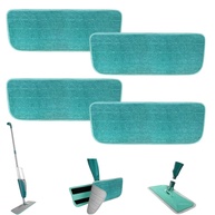 Kit 4 Refis Pano Microfibra Verde para Mop Spray - Lava e Seca com Eficiência - imagem 1