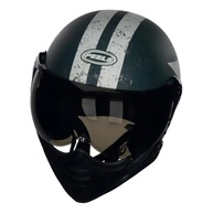 Capacete Aberto Peels F-21 Old Tank Verde Militar Fosco - Estilo e Segurança para sua Moto - imagem 3