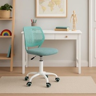 Cadeira Kids and Teens Giratória Tela Mesh Moderna - Conforto e Estilo para Estudo e Lazer (Verde) - imagem 3