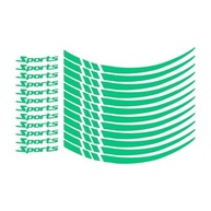 Adesivos Refletivos Verde para Cubos de Roda de Carro | Segurança e Estilo | Fácil Instalação - imagem 4