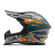 Capacete Off Road Jett Fast Factory Edition 3 Verde/Laranja - Segurança e Estilo para suas Aventuras - imagem 1