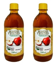 Kit 2 Vinagre De Maçã 5% Acidez Orgânico 530ml Montes Verdes - imagem 1