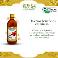 Vinagre de Maçã Orgânico: 6 Frascos Montes Verdes - imagem 2