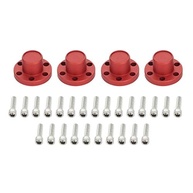 Tampa de Roda Metal 1.9/2.2 Vermelha - Upgrade Estiloso e Durável para seu RC 1:10 - imagem 5