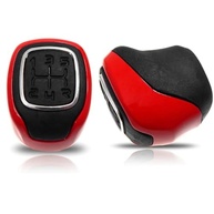Manopla Bola Câmbio Esportiva Vermelha/Preta/Cromada Fiat Mobi, Uno, Strada, Palio, Siena, Punto, Stilo - imagem 3