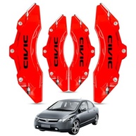 Kit 4 Capas de Pinça de Freio Vermelhas Esportivas para Honda Civic G10 2018 - Visual Tuning Premium - imagem 2