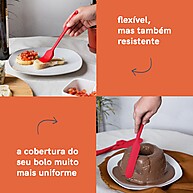 Utensílios de Silicone OIKOS: Kit 5 Peças Vermelhas - imagem 2