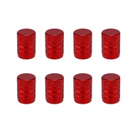 Kit 8 Tampas de Válvula de Pneu Vermelhas Universais - Estilo e Proteção para Seu Veículo - imagem 1
