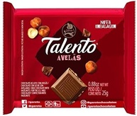 Chocolate Mini Talento Vermelho Avelãs 25Gr C/15un - Garoto - imagem 3