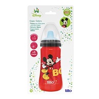 Lillo Copo Colors Bico de Silicone Disney Mickey Vermelho - 300ml com Tampa Protetora e Antivazamento - imagem 4