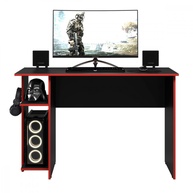 Escrivaninha Gamer e Escritório Qmovi: Preto e Vermelho - imagem 2