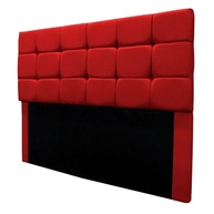 Cabeceira Estofada 140cm: Elegância em Suede Vermelho - imagem 2