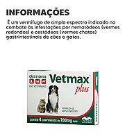 Vetmax Plus 700mg Vetnil – Proteção Completa contra Vermes - imagem 2