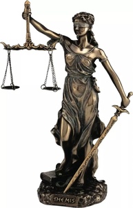 Estátua da Justiça Themis Veronese 78123 - Simbolo de Equilíbrio e Autoridade - imagem 1