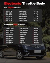 Corpo de Acelerador Eletrônico para Nissan Sentra, Versa, NV200, Cube e Tiida (1.8L/2.0L) - Peça de Reposição OEM - imagem 3