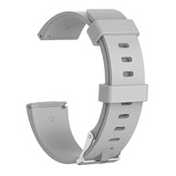 Pulseira de Silicone Cinza Ltimports para Fitbit Versa, Versa 2 e Versa Lite - Conforto e Estilo - imagem 3