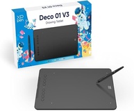 XPPen Deco 01 V3 Mesa Digitalizadora 2024 Nova Versão com Teclas para Androis Windows Linux - imagem 1