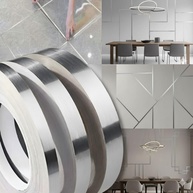 Fita Decorativa Autocolante Metalizada Premium 50m - Impermeável e Versátil para Parede, Piso e Teto - imagem 1