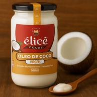 Óleo de Coco Virgem 500ml Élicê: Puro, Natural e Versátil - imagem 2
