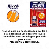 Cola Instantânea 10g 2 em 1 com Bico e Pincel – Prática e Versátil - imagem 2