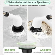 Esfregão Elétrico 9 em 1 com 2 Velocidades - Sem Fio, Portátil e Versátil para Todos os Cômodos - imagem 4