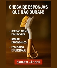 Escova de Limpeza com Cabo de Bambu e Cerdas Naturais - Versátil e Sustentável para Casa e Cozinha - imagem 4
